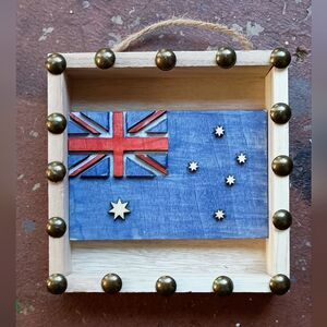 Australia Small Flag in shadow box